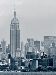 Photo noir et blanc de Manhattan